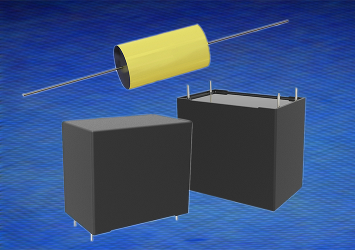 Foto Condensadores de película de polipropileno metalizada.